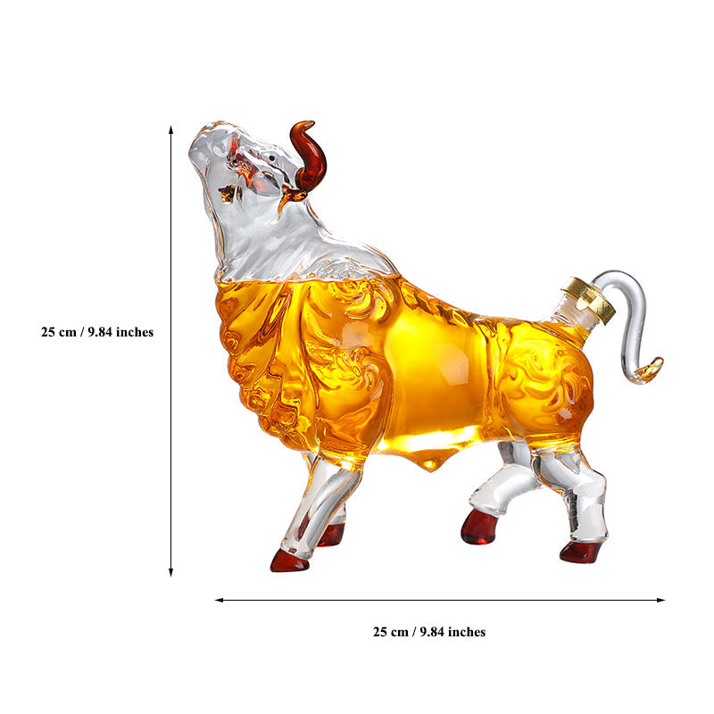 Bull Shaped Liquor Decanter