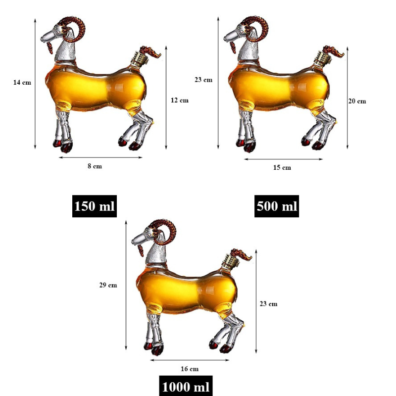 Unique Sheep Shaped Liquor Decanter