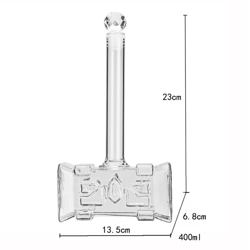 Thor Mjolnir Hammer Shaped Decanter
