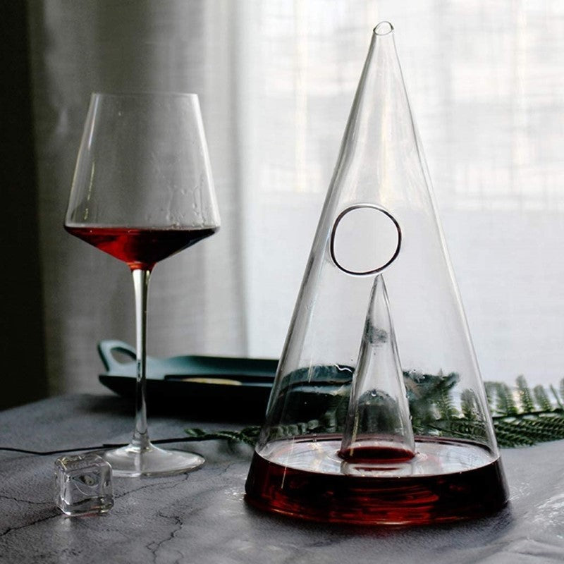 Crystal High-Grade Triangular Decanter