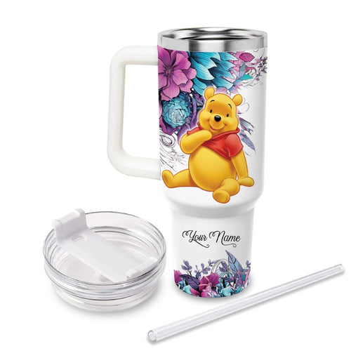 Custom Name Just Pooh Printed Tumbler