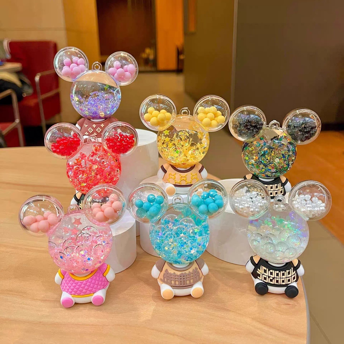 MK Mouse key chain cute bubble beads - blind box ornament key chain gift