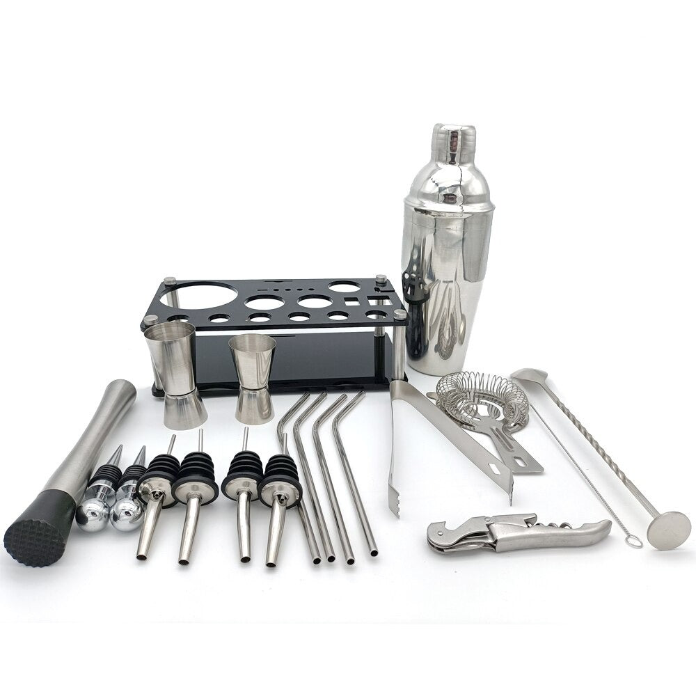 Stainless Steel Mixology Cocktail Shaker Set