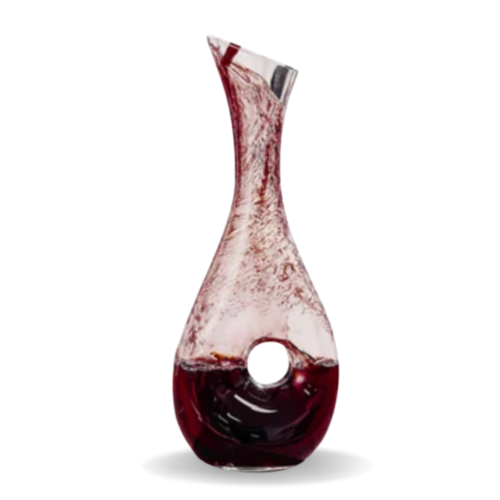 Vertical Red Wine Decanter Snail Shaped, Wine Carafe
