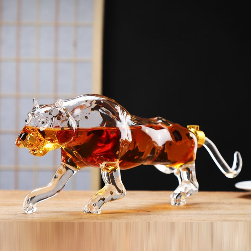 Leopard Design Wine Decanter