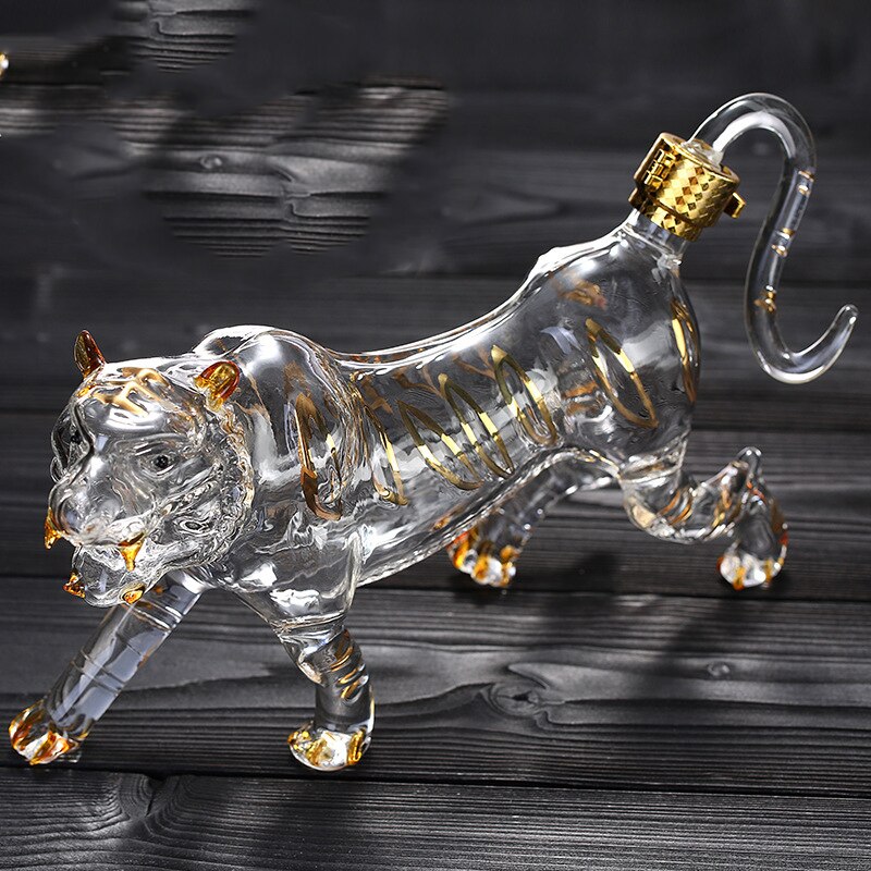 Tiger Shaped Decanter For Liquor