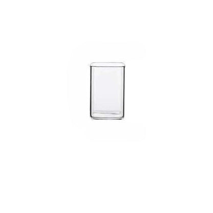 Square Plain Glass Cup