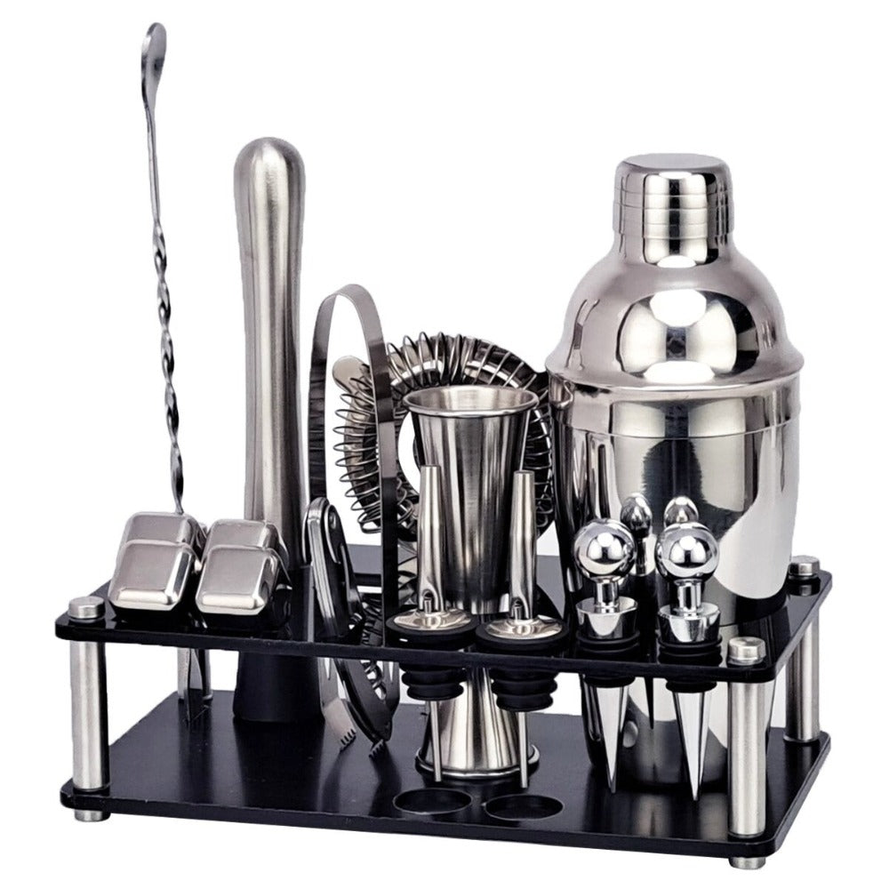 Mocktail Shaker Set With Acrylic Stand