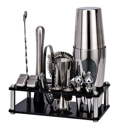 Mocktail Shaker Set With Acrylic Stand