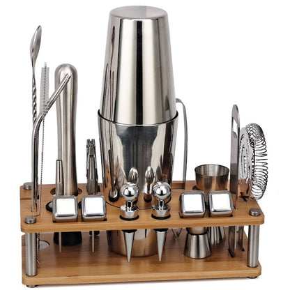 21-Piece Bartender Mixology And Craft Cocktail Shaker Set