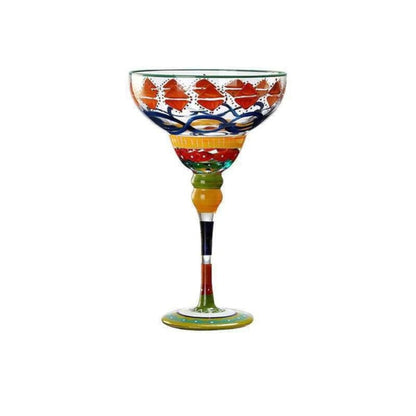 Hand-Painted Multicolor Wine Glasses