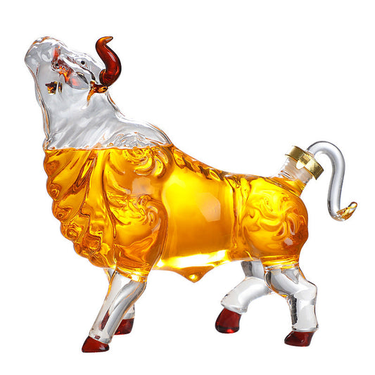 Bull Shaped Liquor Decanter
