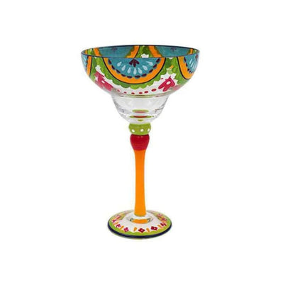 Hand-Painted Multicolor Wine Glasses