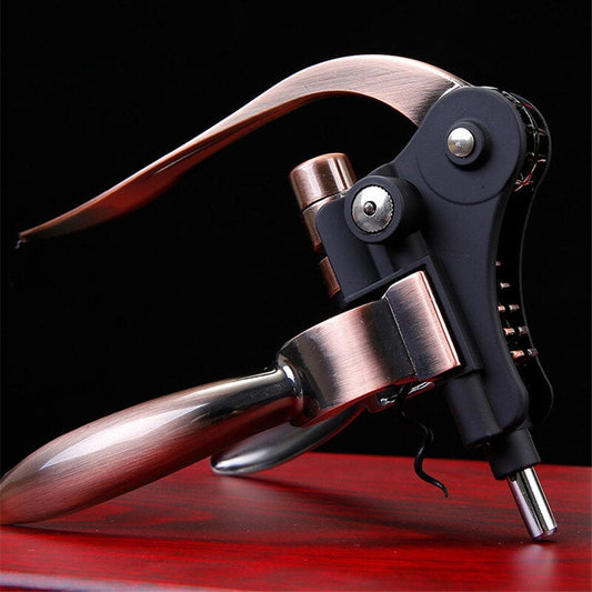 Professional Zinc Alloy Wine Opener - Premium Corkscrew & Bottle Opener for Effortless Opening"