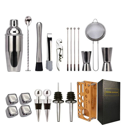 21-Piece Boston Mixology And Craft Cocktail Shaker Set