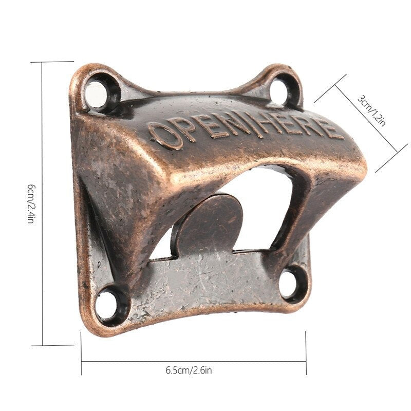 Vintage Style Wall Mounted Bottle Opener