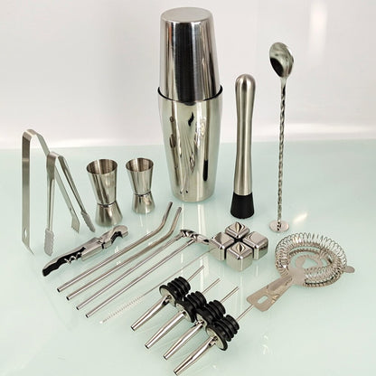 22 Pcs Mixology And Craft Cocktail Shaker Set