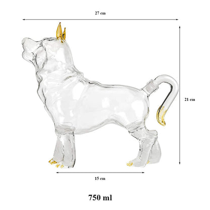Unique Dog Shaped Alcohol Decanter