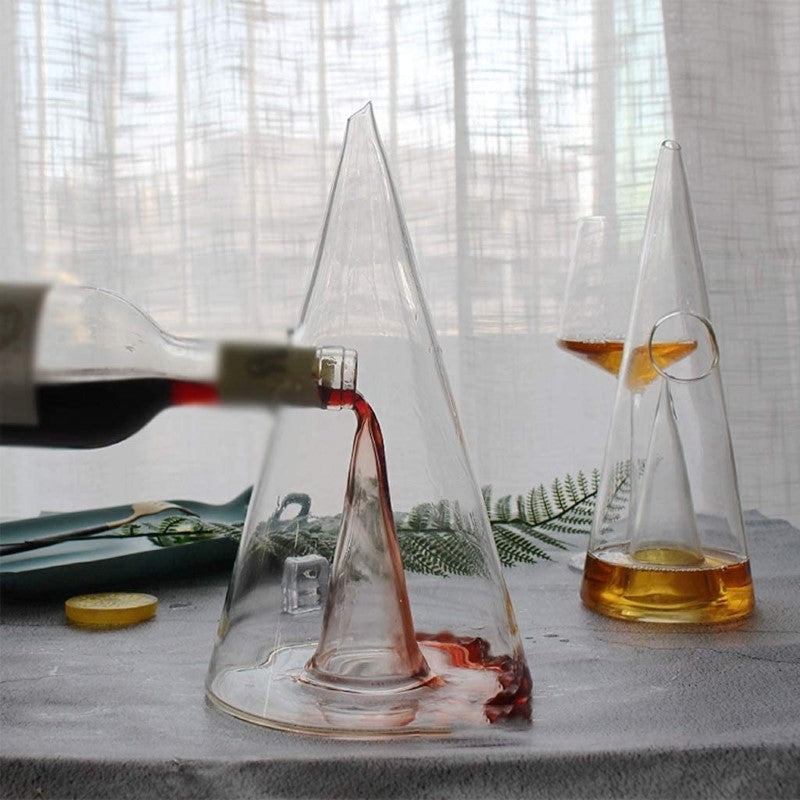 Crystal High-Grade Triangular Decanter