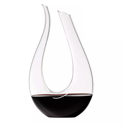 Crystal Clear U-Shaped Wine Decanter
