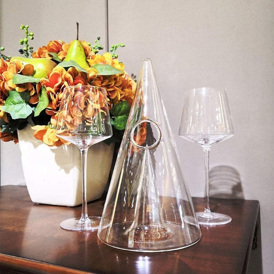 Crystal High-Grade Triangular Decanter