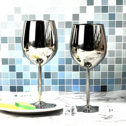 Stainless Steel Wine Glasses