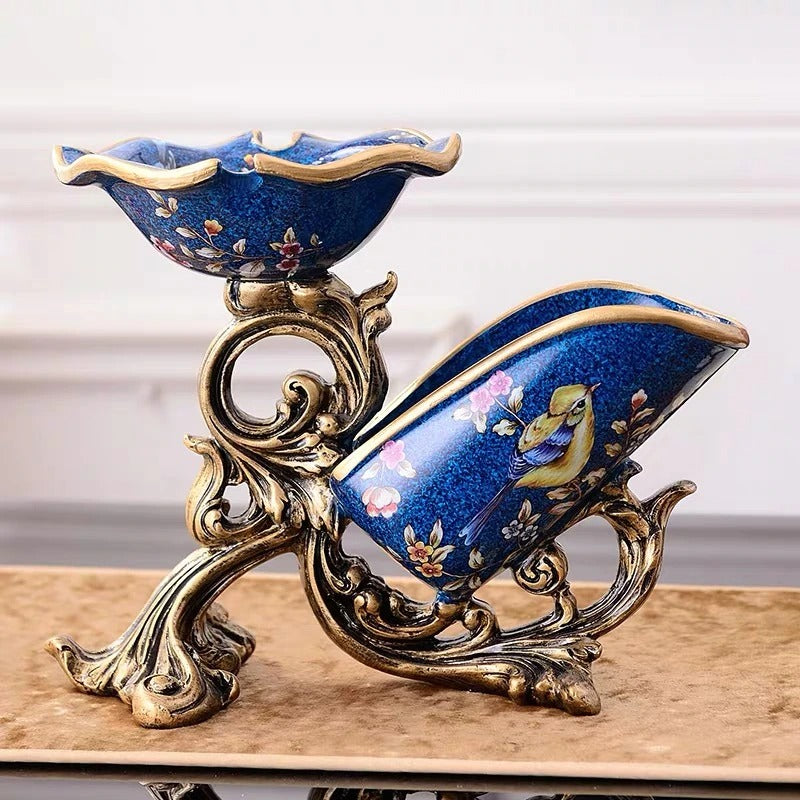 European Style Decorative Wine Holder - Exquisite Resin Wine Display Stand