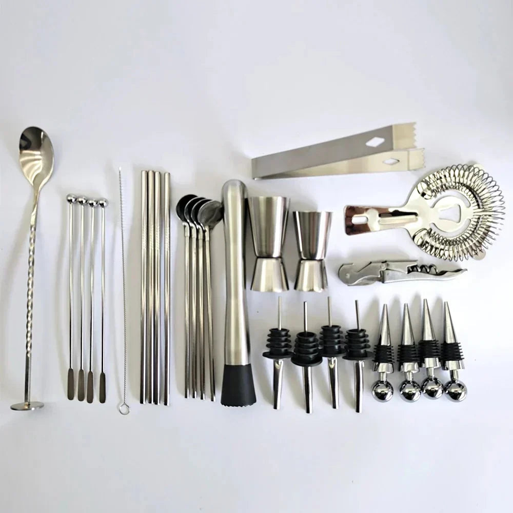 Mini Home Bar Mixology And Craft Cocktail Shaker Set