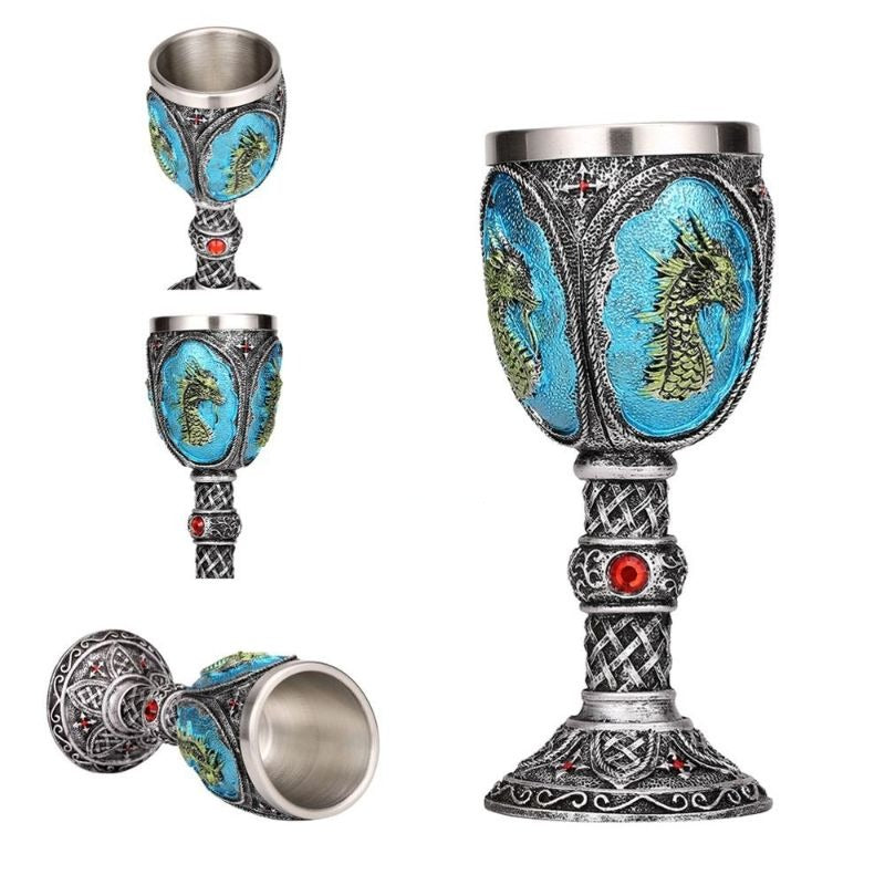 Stainless Steel Dragon Glass