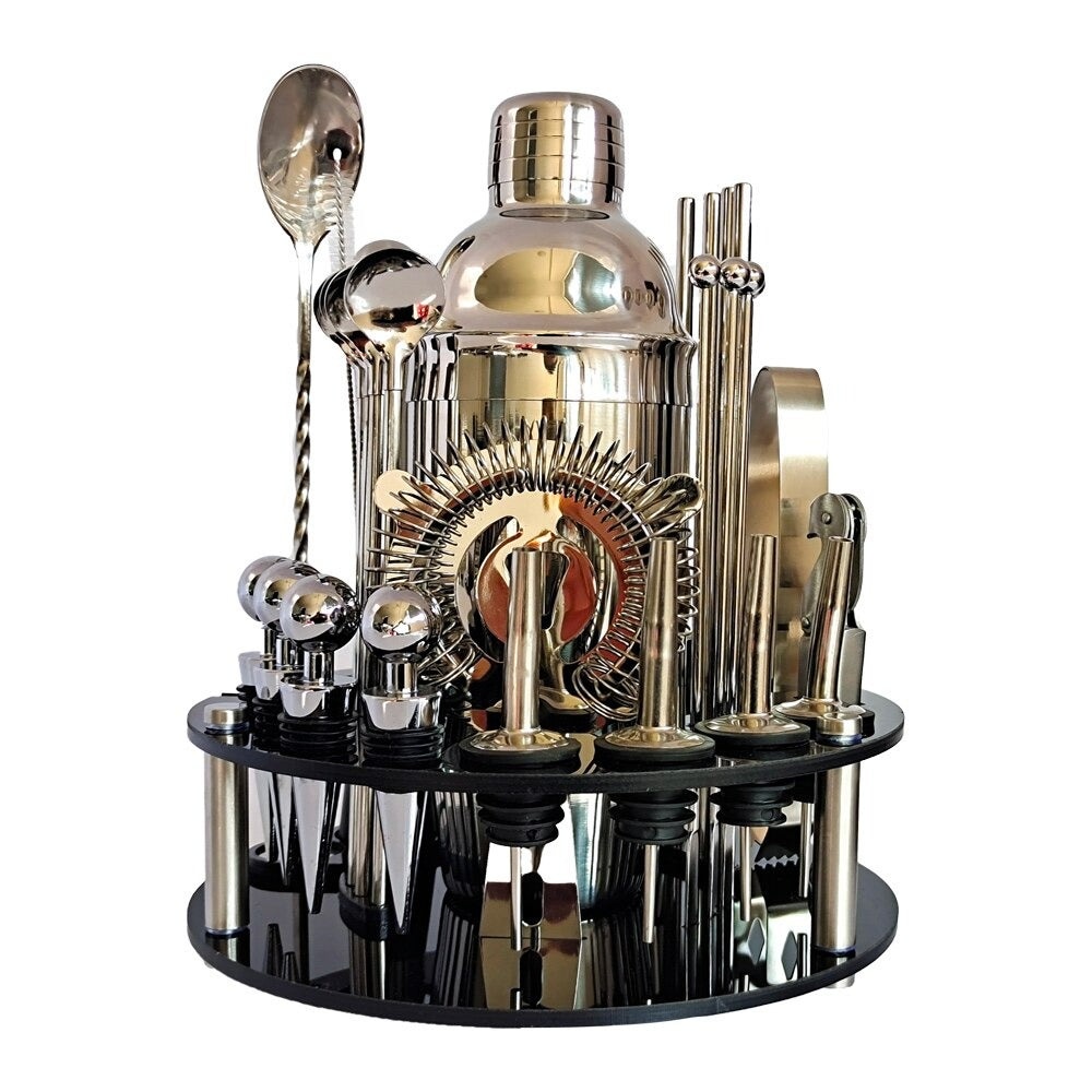 Mini Home Bar Mixology And Craft Cocktail Shaker Set