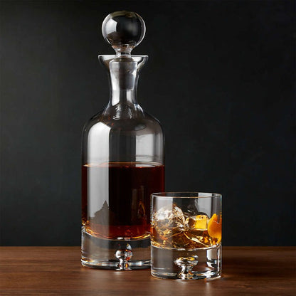 Classic Crystalline Glass Decanter