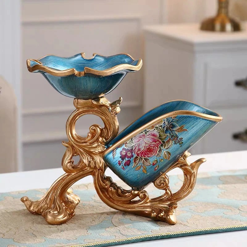 European Style Decorative Wine Holder - Exquisite Resin Wine Display Stand