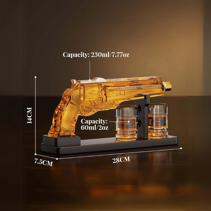 Gun Designed Whiskey Decanter Set