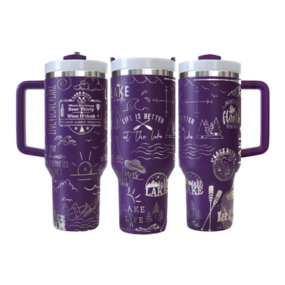 Lake Life Travel Tumbler