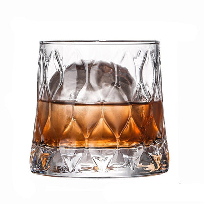 Classic Old Fashioned Scotch Glasses - Vintage Style Whiskey Tumblers