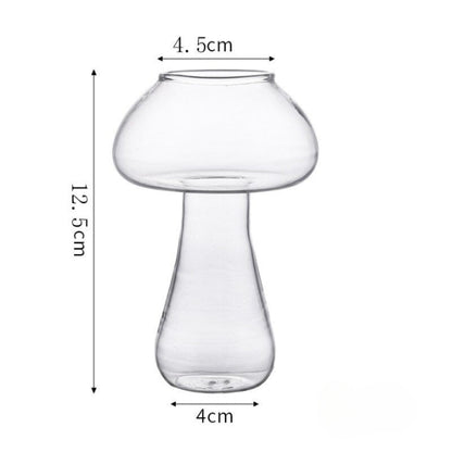 Mushroom Cocktail Glass Cup With Straw