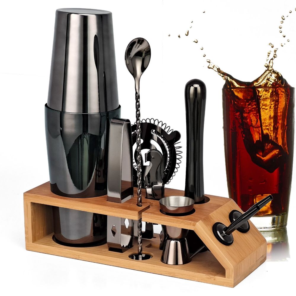 Mixology And Craft Cocktail Shaker Set