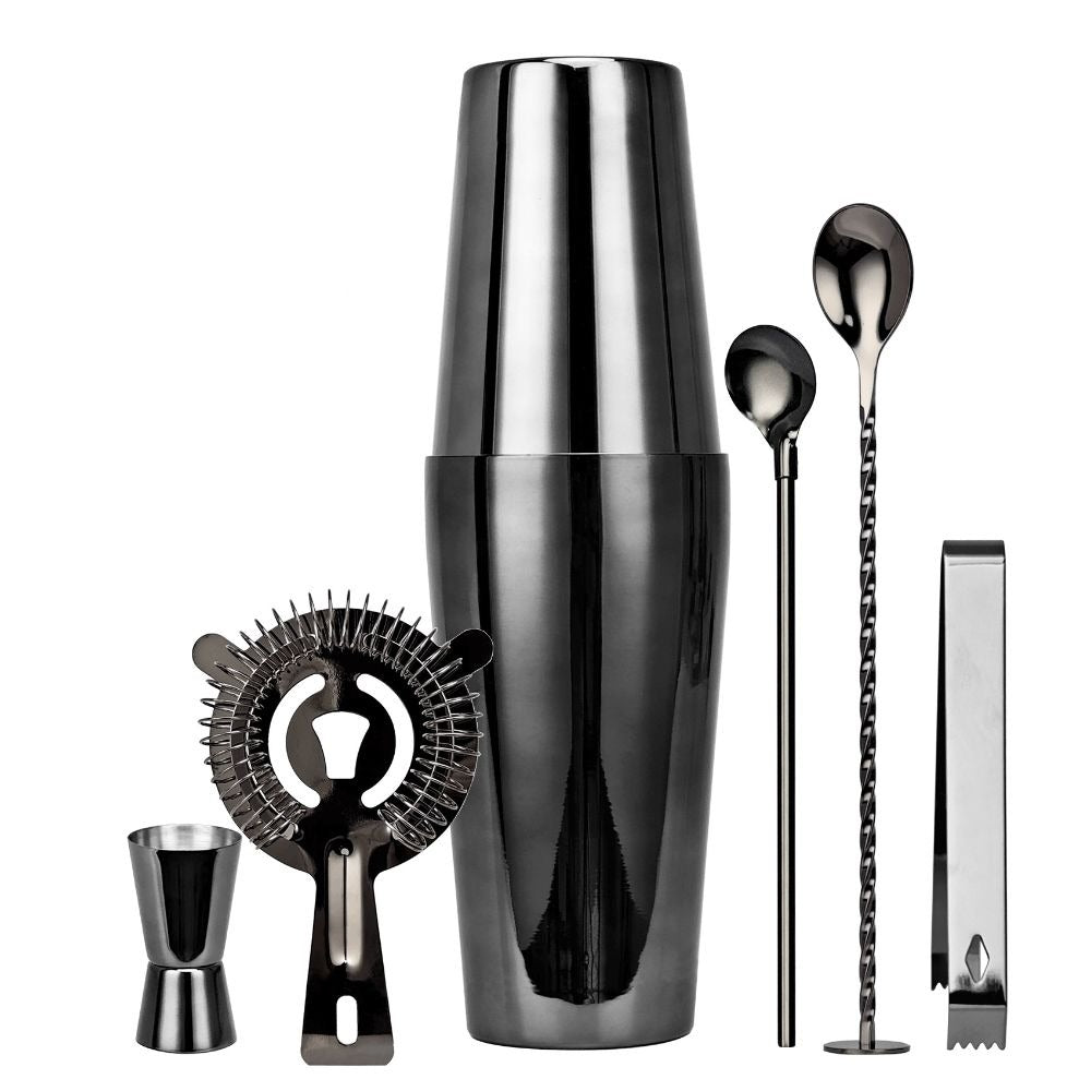 6-Piece Boston Mixology And Craft Cocktail Shaker Set
