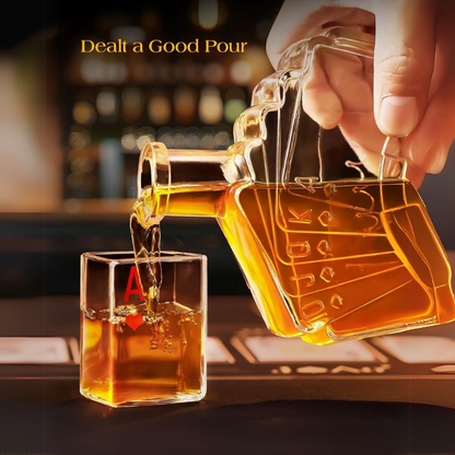 Poker Inspired Whiskey Decanter