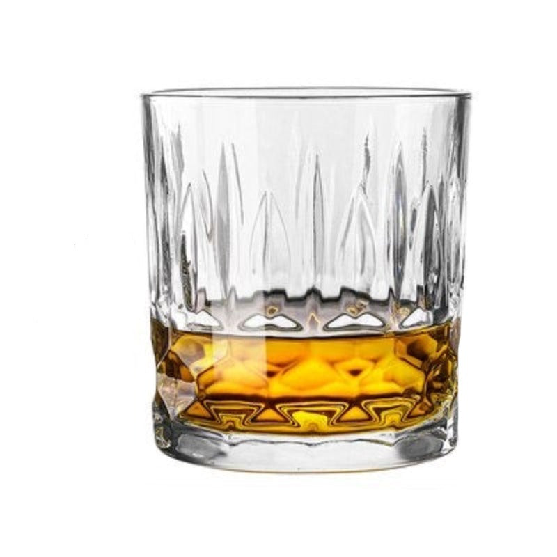 Classic Old Fashioned Scotch Glasses - Vintage Style Whiskey Tumblers