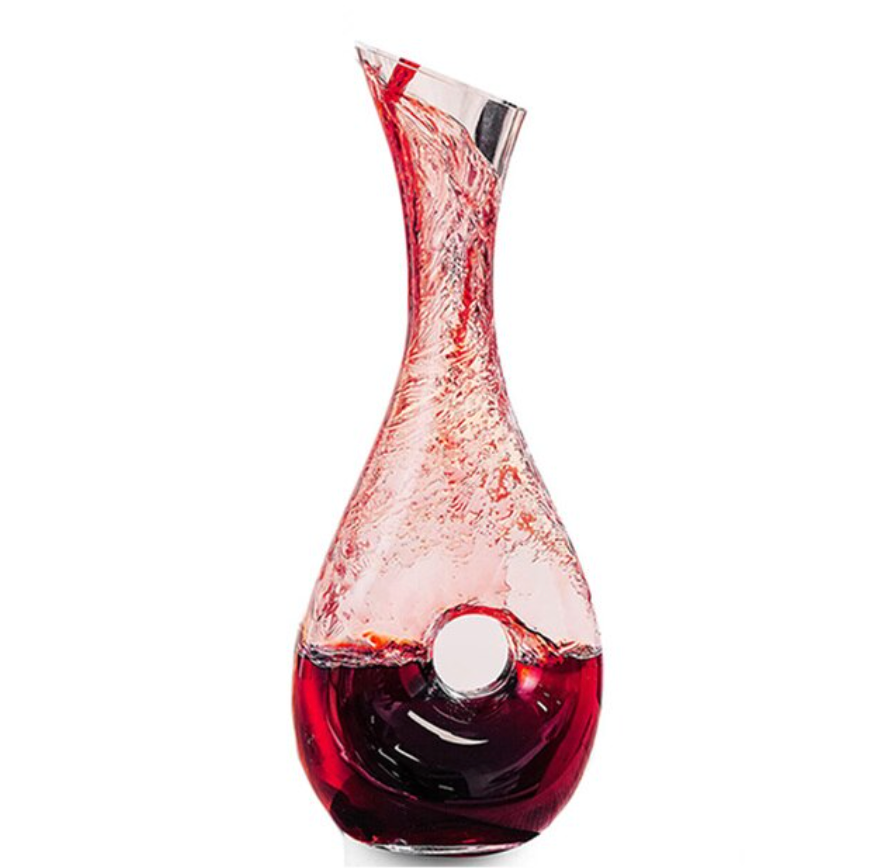 Vertical Red Wine Decanter Snail Shaped, Wine Carafe