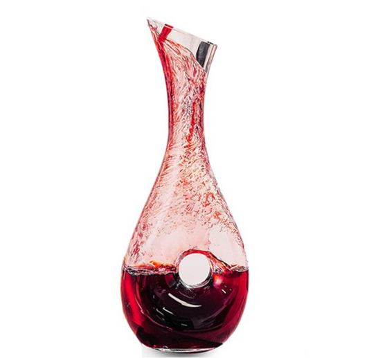 Vertical Red Wine Decanter Snail Shaped, Wine Carafe