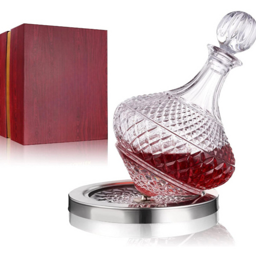 Spinning Wine Decanter With Stopper