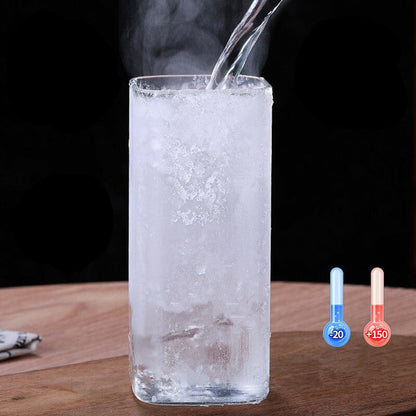 Square Plain Glass Cup