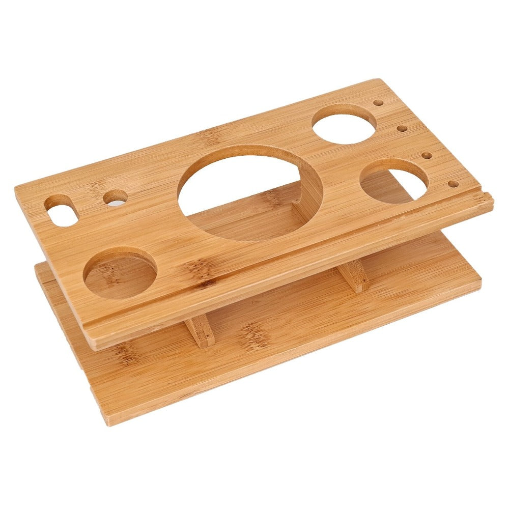 Mixology Cocktail Shaker Set With Bamboo Stand