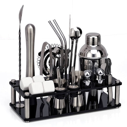 23-Piece Whiskey Mixology And Craft Cocktail Shaker Set