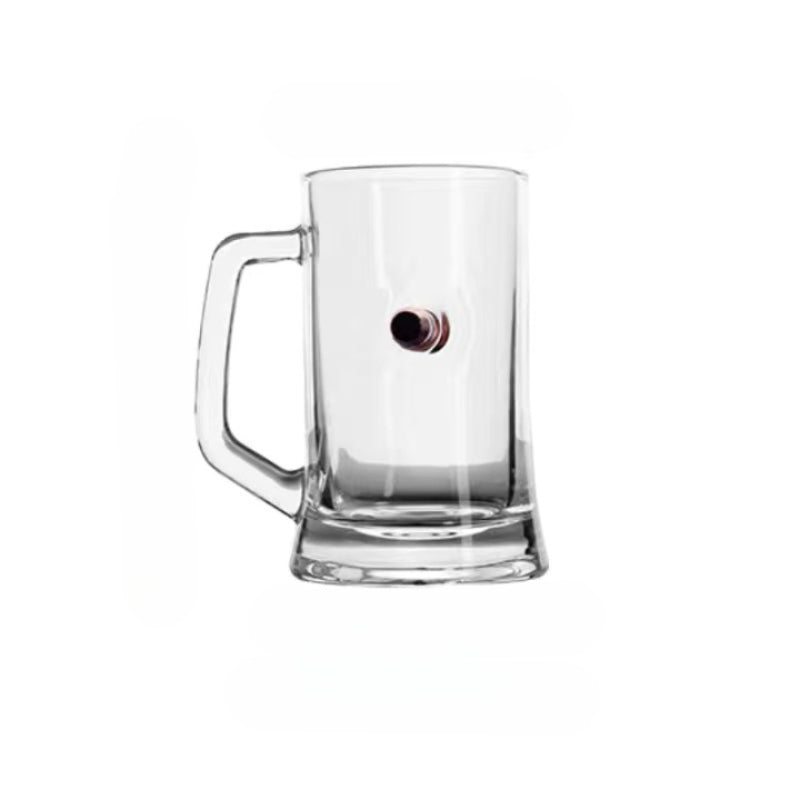 Crystal Bullet Shape Studded Glass