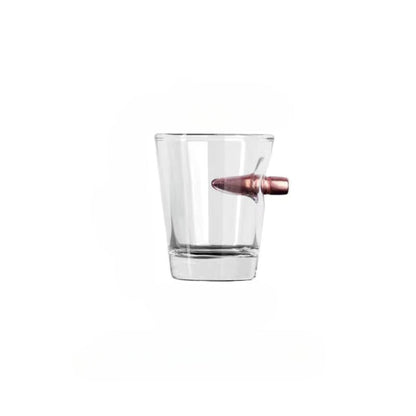 Crystal Bullet Shape Studded Glass