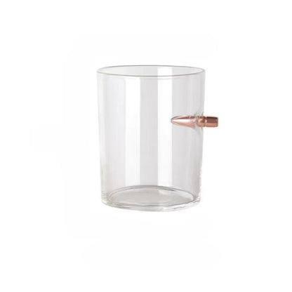 Crystal Bullet Shape Studded Glass