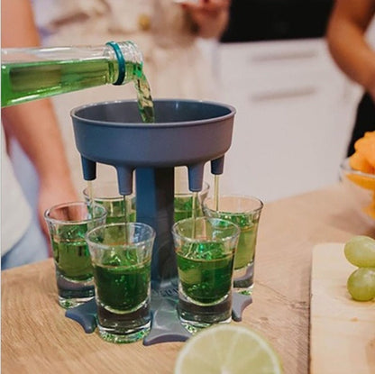 6 Shot Glass Dispenser And Holder